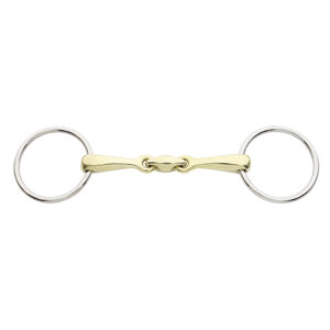 Kavalkade bit Snaffle Lock Up, Double Jointed 16mm