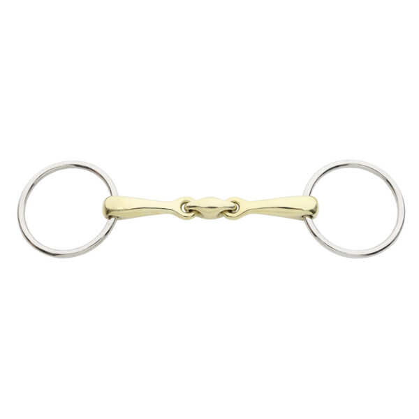 Kavalkade bit Snaffle Lock Up, Double Jointed 16mm