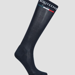 Equiline Silver Plus light socks with logo on cuff