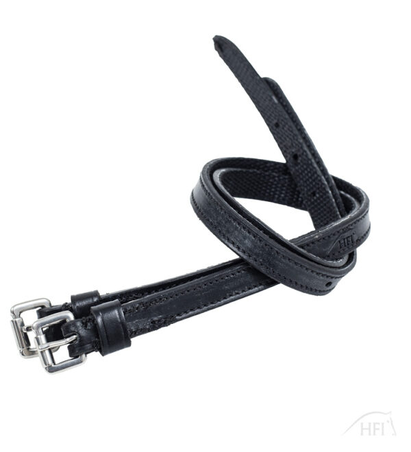 HFI Leren sporenriempjes + nylon