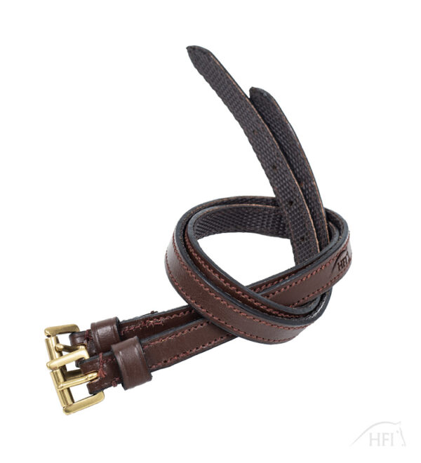 HFI Leren sporenriempjes + nylon - Afbeelding 2