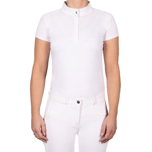 QHP Wedstrijdshirt Zayla junior wit