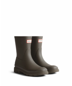 Hunter Unisex Downpour Short Boot Chocolate Brown
