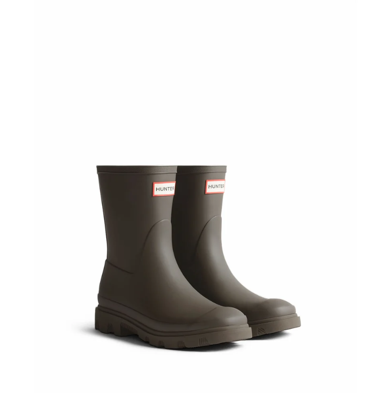 Hunter Unisex Downpour Short Boot Chocolate Brown