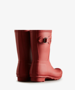 Hunter Women's Original Short Boot Militairy Red - Afbeelding 3